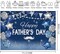 Blue Silver Happy Fathers Day Background I Love Dad Glitter Balloons Stars Decoration Thank You Dad Party Backdrop Cake Table Banner Booth Props (7x5ft)